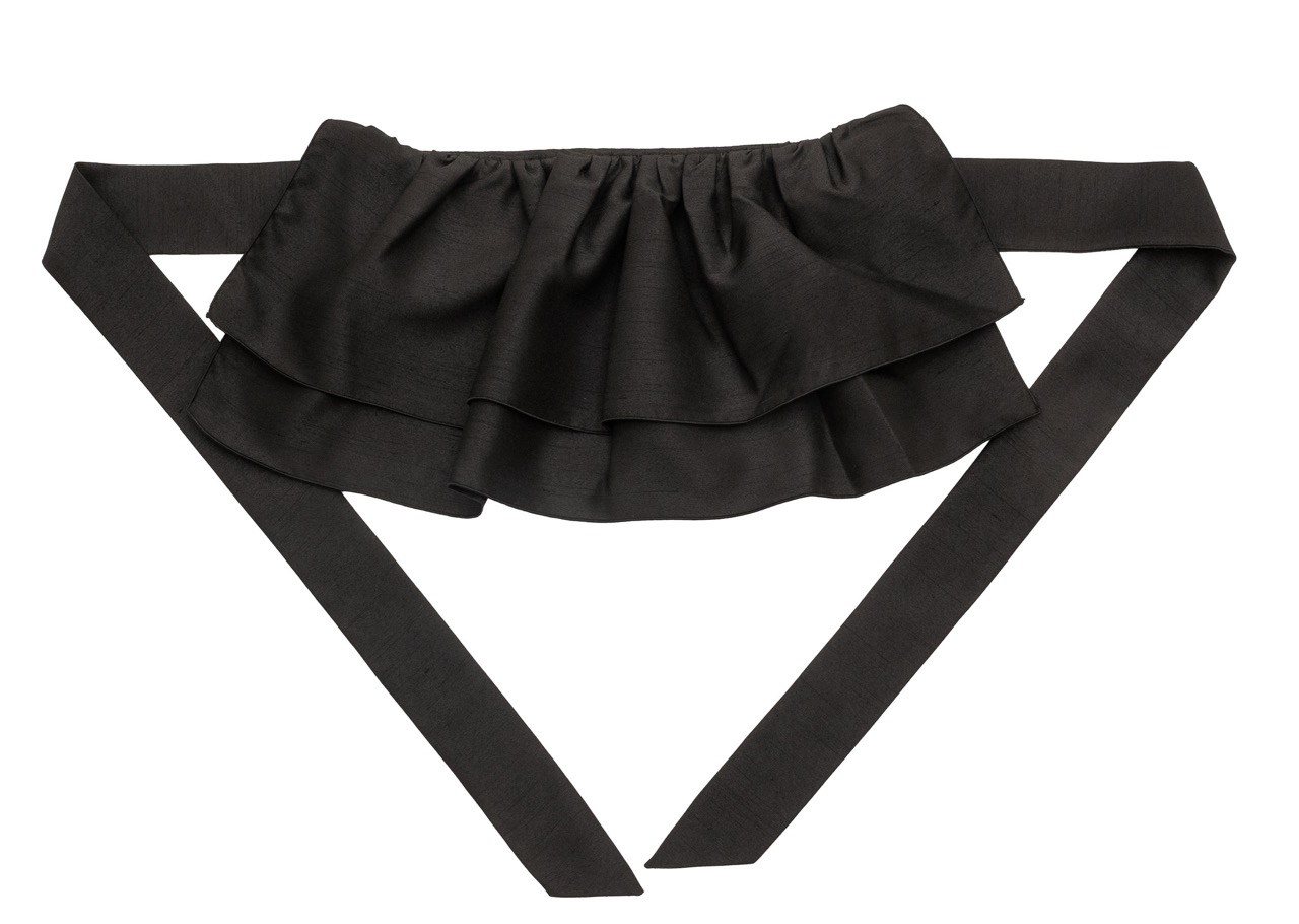 フリル帯ポシェット（ブラック）SAK-FOP250731