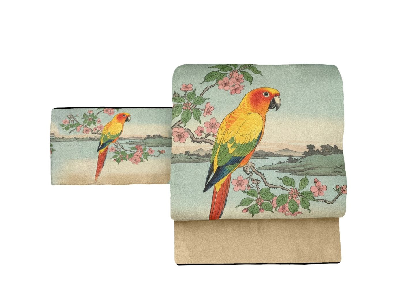 洗える絽 ボタニカル柄 名古屋帯・帯揚げ付き 楽天市場】名古屋帯 日本製 洗える 単品 オリジナル 8柄 ブルー