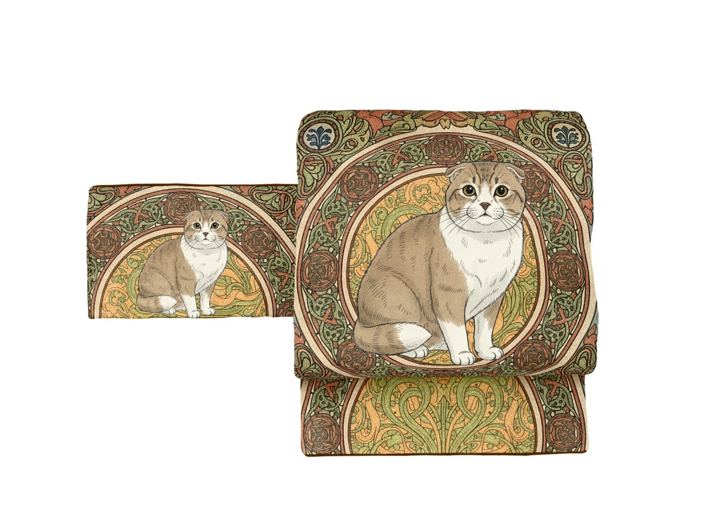 うちの子オリジナル帯　猫用　アールヌーヴォ