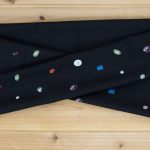 さくオリジナル 宝石箱帯揚　黒　SAK-OBA102601