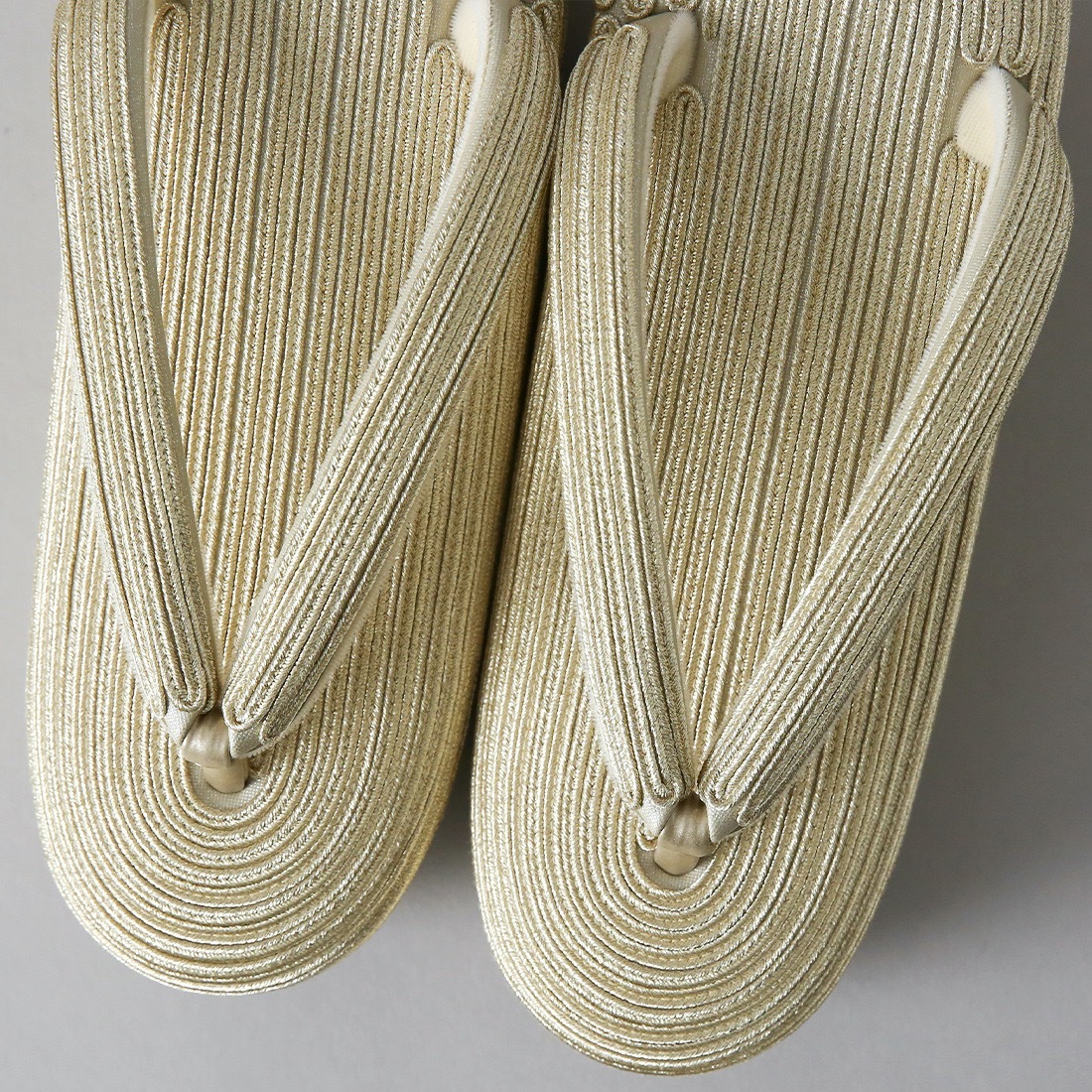 コード刺繍草履(ゴールド)　SAK- ks-09-m-gd