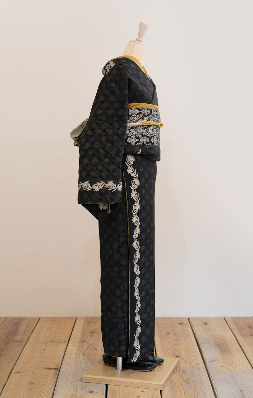 袷着物（リトルリリー（ブラウン））　SAK-SMK191010