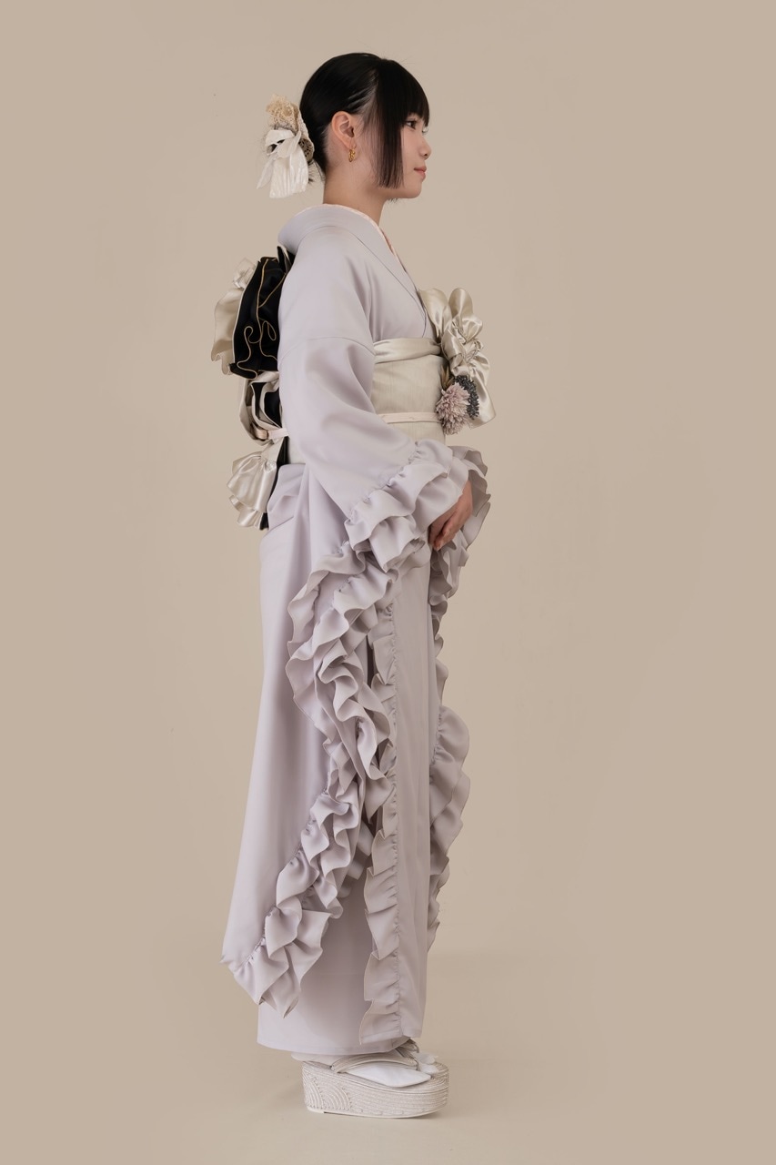 コード刺繍草履(プラチナ)　SAK- ks-09-m-pl