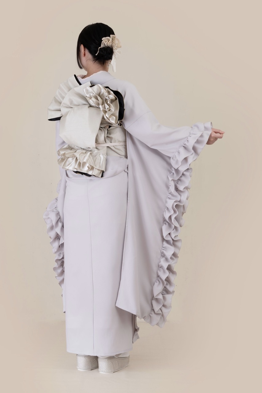 コード刺繍草履(プラチナ)　SAK- ks-09-m-pl