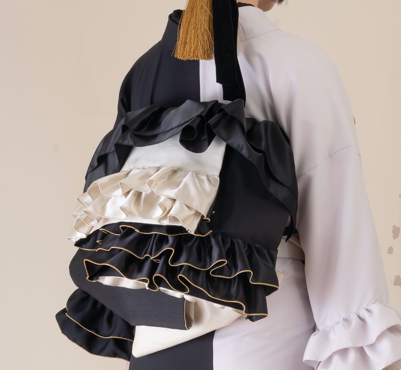 ギャザーフリル袋帯 SAK-OFF240107