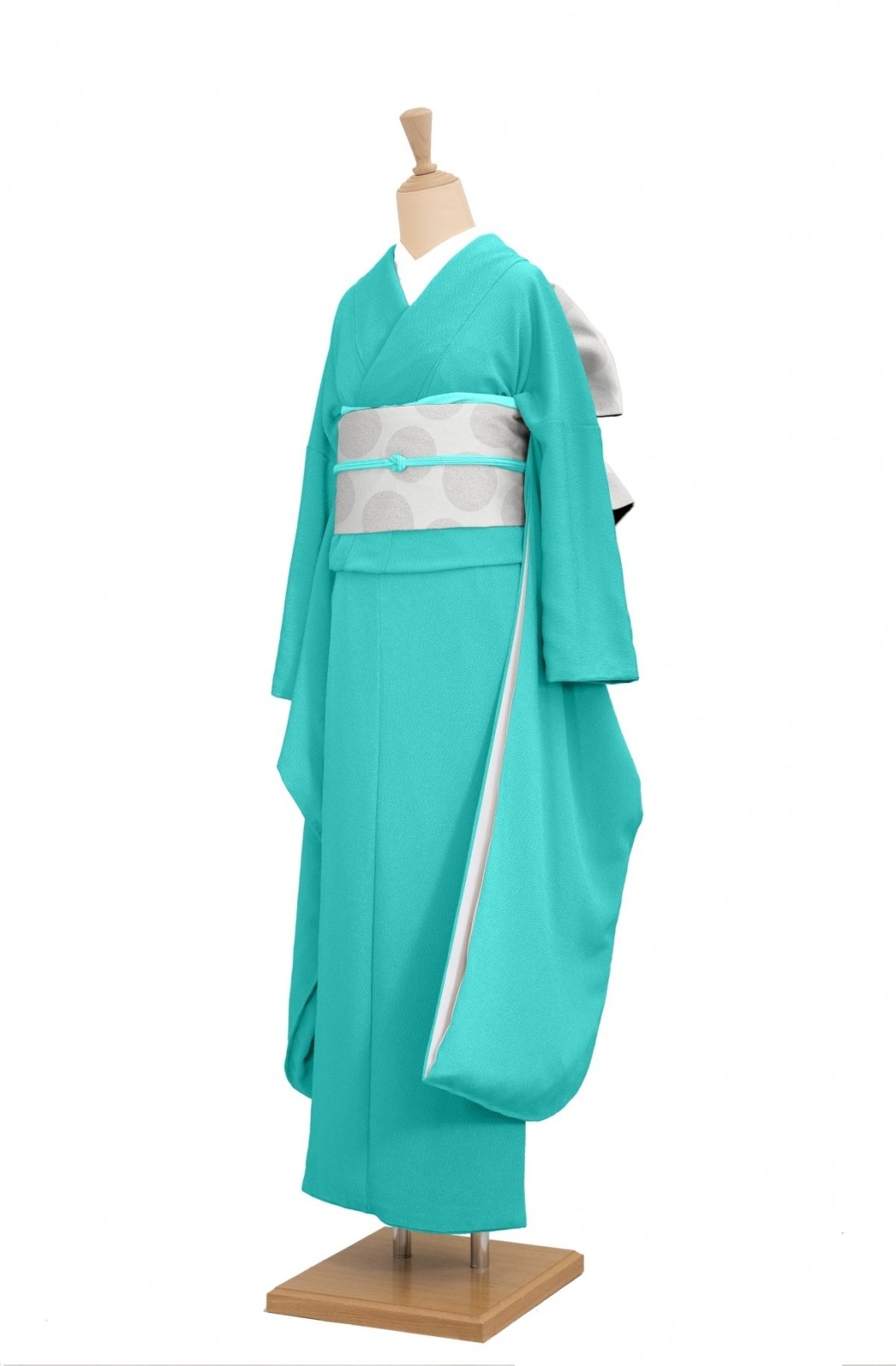 ゴフクヤサン水色 夏ひとえ着物 ゴフクヤサン水色 夏ひとえ着物