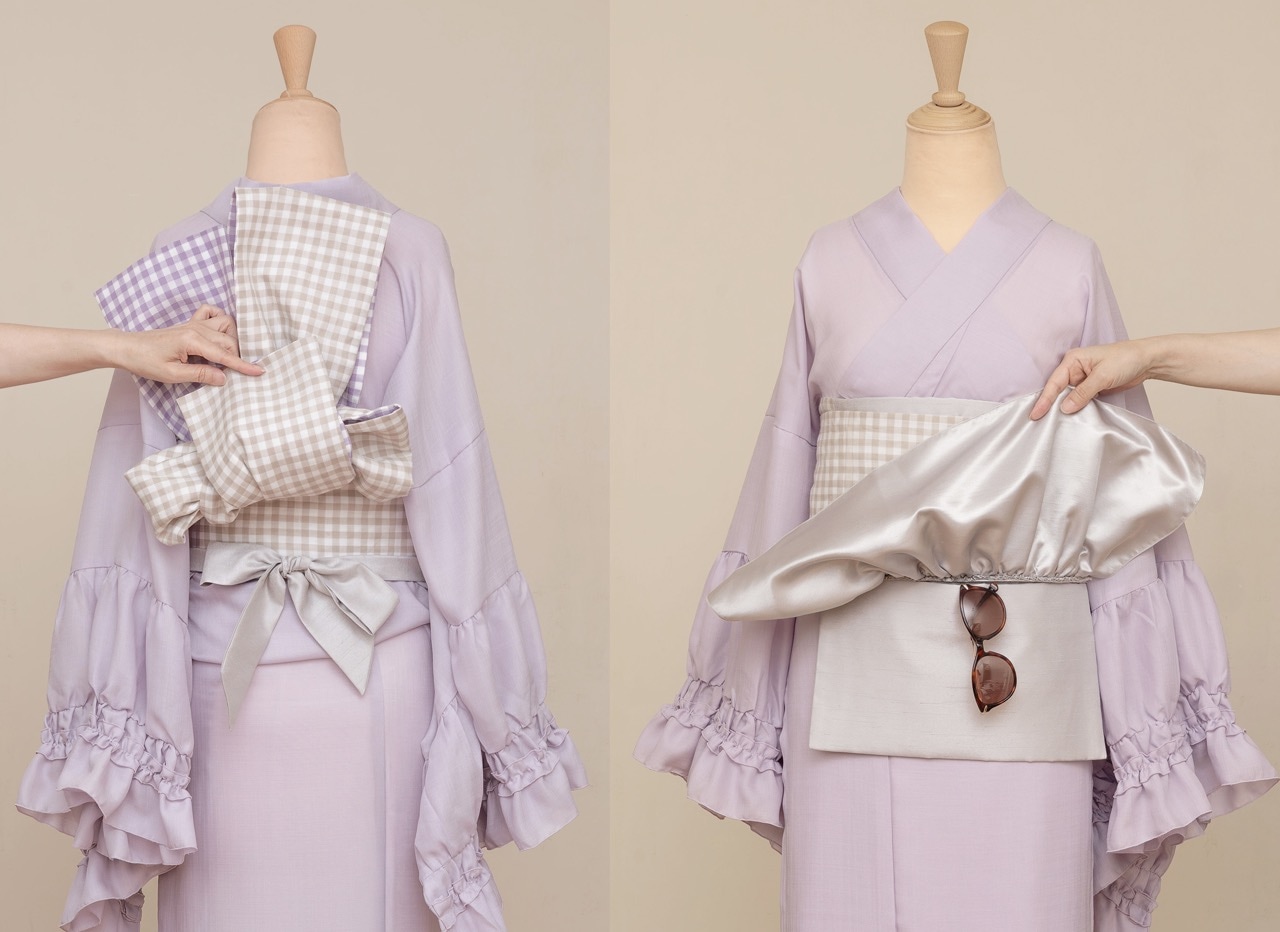 フリル帯ポシェット(シルバー)SAK-FOP250730