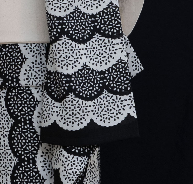 セオα夏着物・浴衣＜ラインレース（ブラック）＞　SAK-SK180413　
