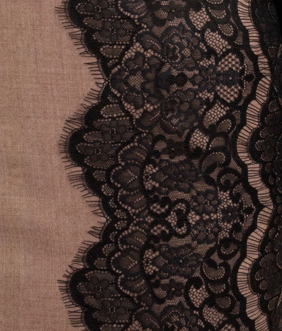 サイドレースウール着物(カフェモカ) SAK-KMSL20250122