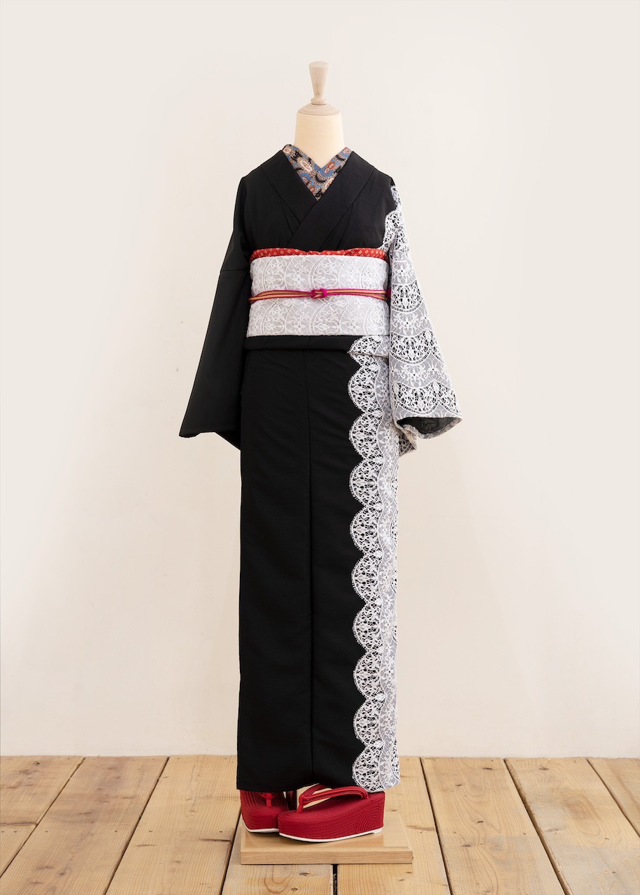 コード刺繍草履(ルージュ) SAK-ks-01-4