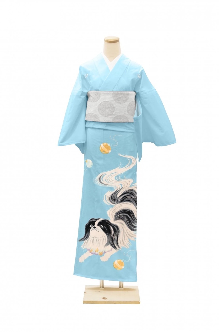 （絵羽）着物　AK0191104LBL　水色