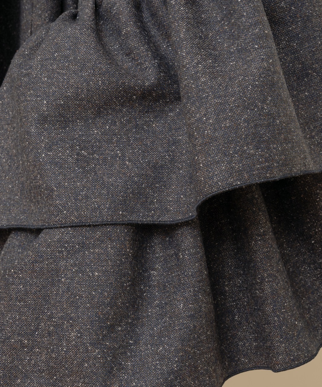 フリル羽織コート（ネップツイード・ネイビー）SAK-FHAC 20251223