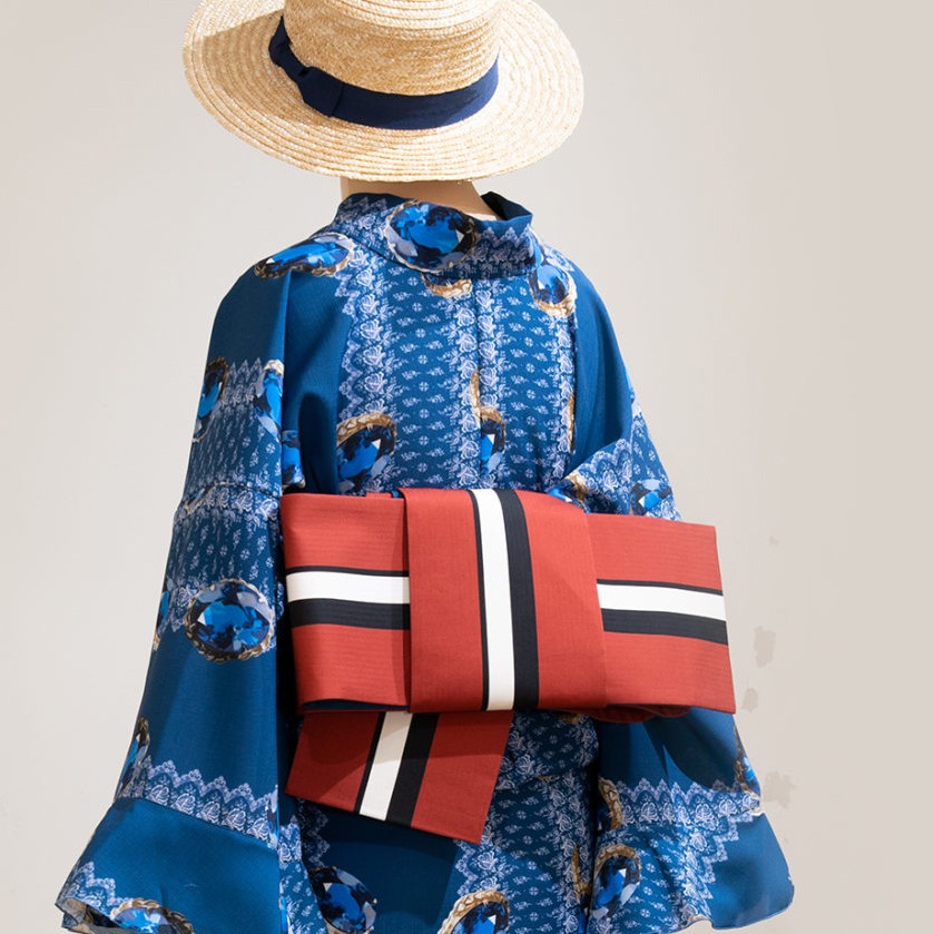 半幅帯（サファイア）　SAK-HNOP210423