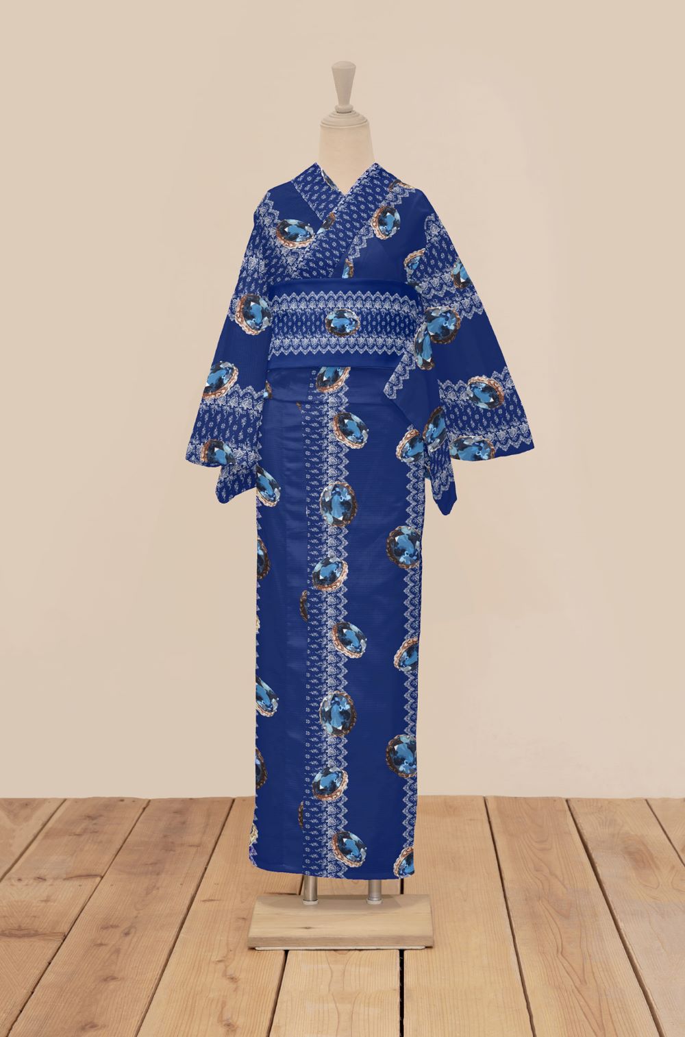 半幅帯（サファイア）　SAK-HNOP210423