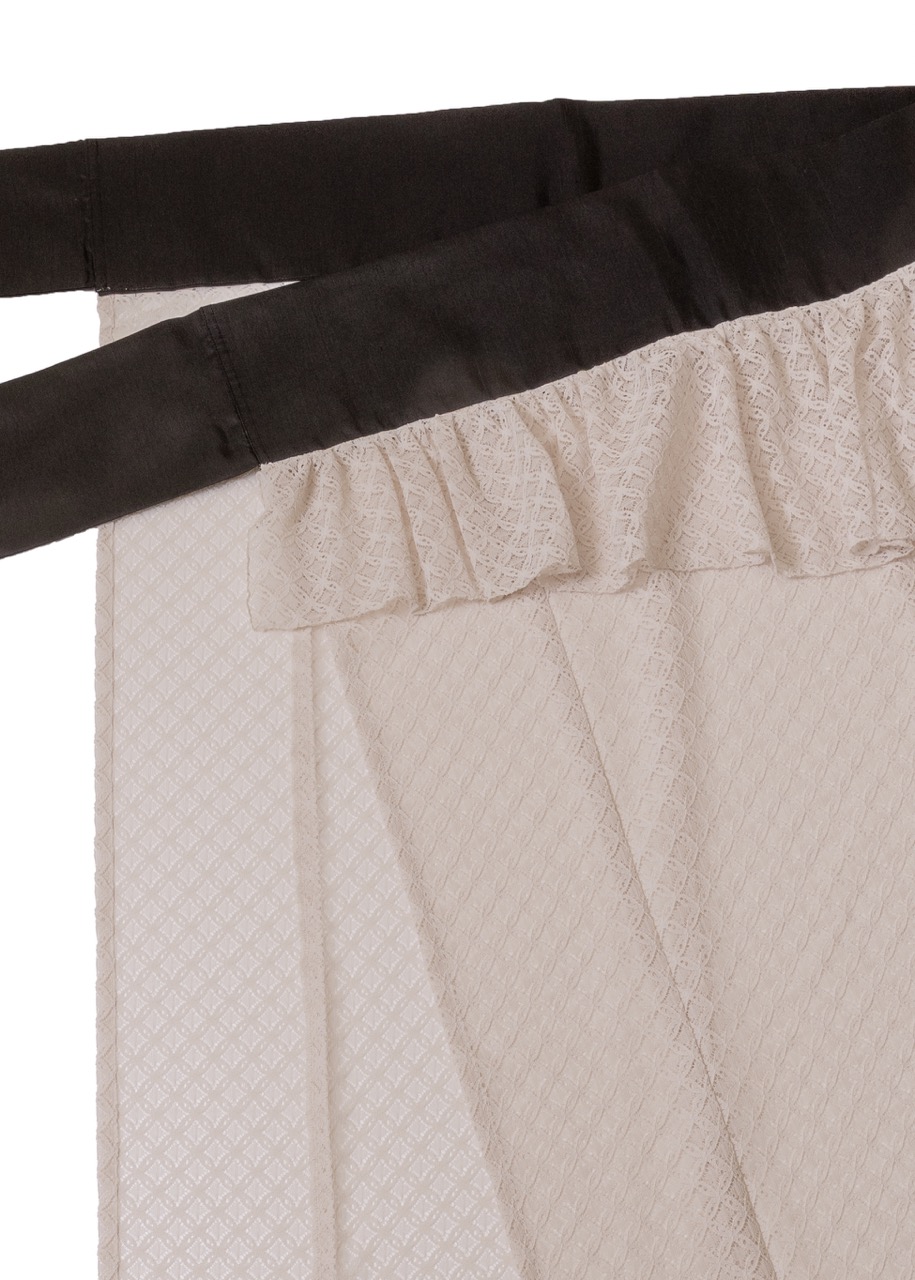 SAK-KMCFS20250613　クロス着物　フリルスカート（ラッセルレース・エクリュ）