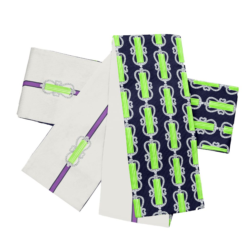 半幅帯（ペリドット）　SAK-HNOP210422