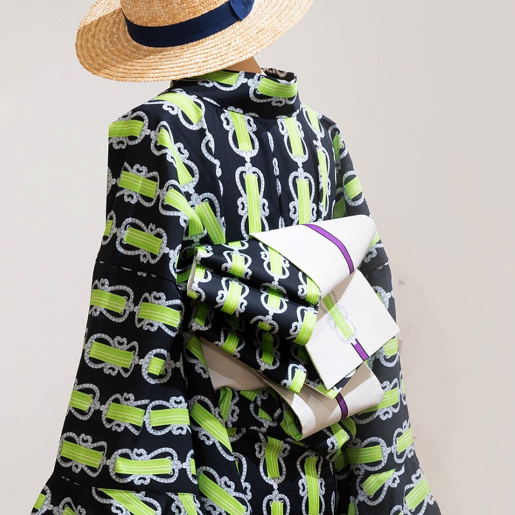 半幅帯（ペリドット）　SAK-HNOP210422