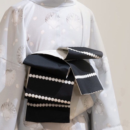 半幅帯（パール）　SAK-HNOP210420