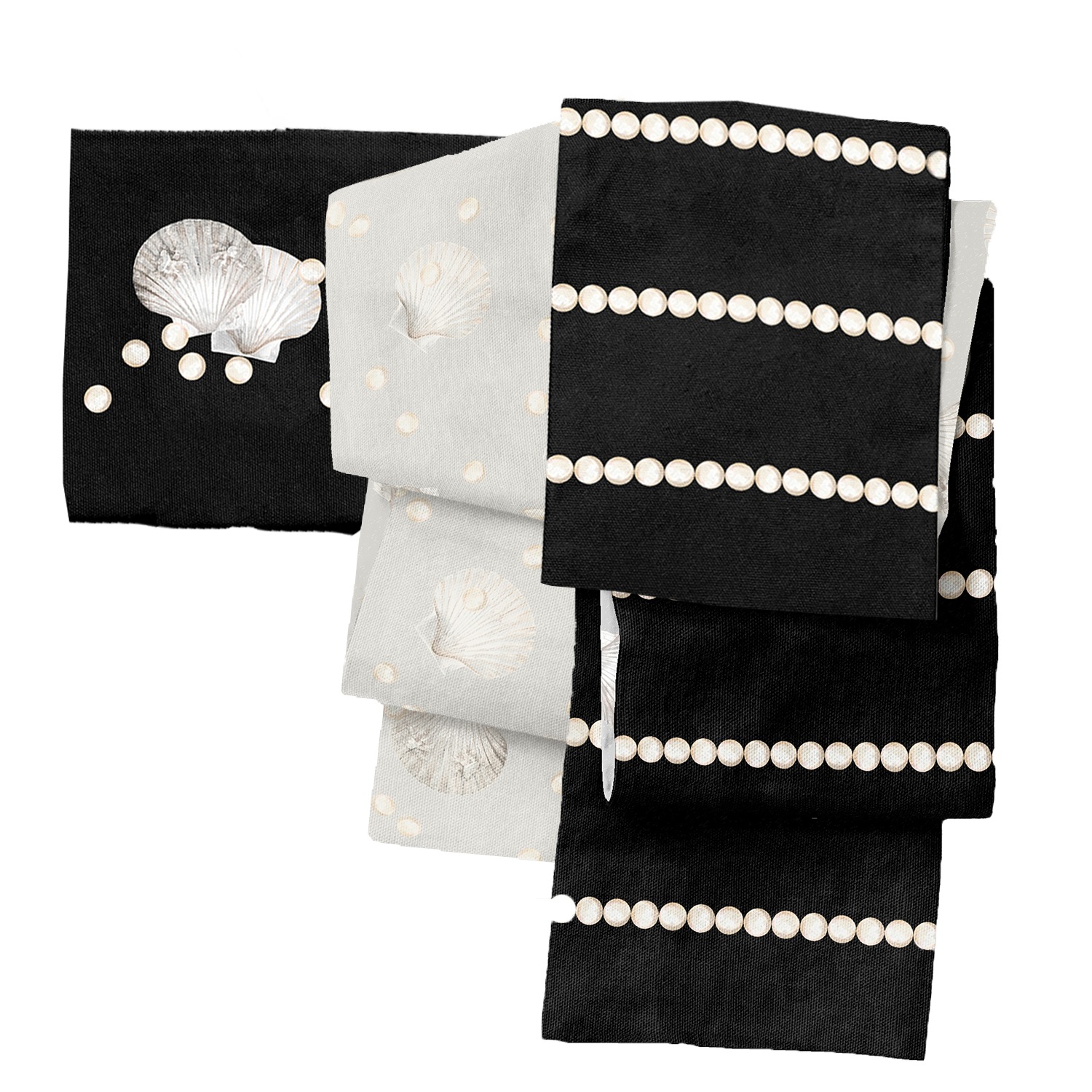 半幅帯（パール）　SAK-HNOP210420