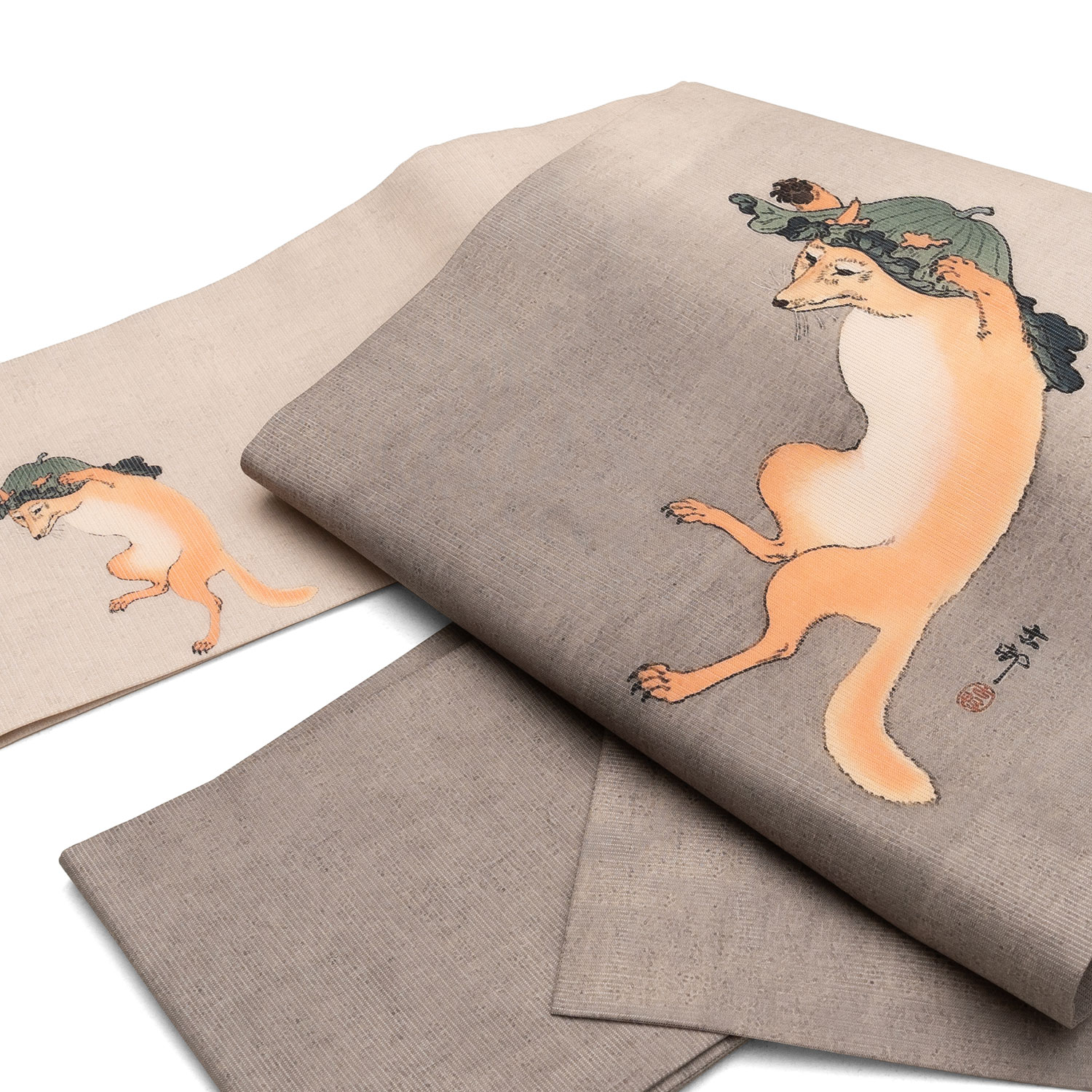 即納品　絽名古屋帯 sFU50196n