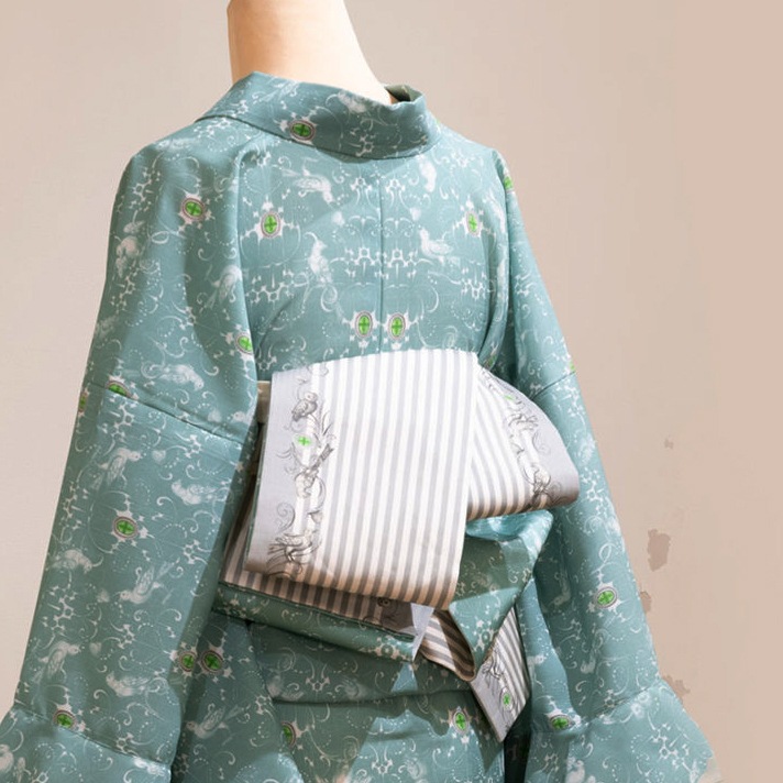 半幅帯（エメラルド） SAK-HNOP210419 | さく研究所 | ゴフクヤサン