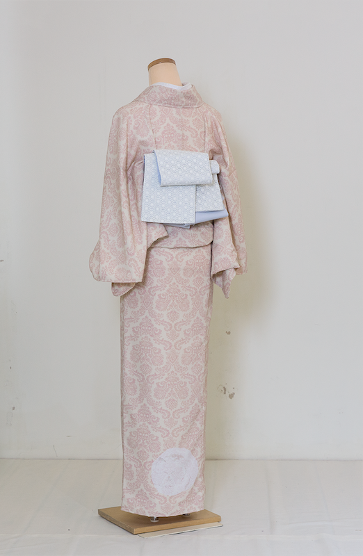 袷着物(woolly cat(表:ピンク 八掛:ピンク)) SAK-RMK161009a