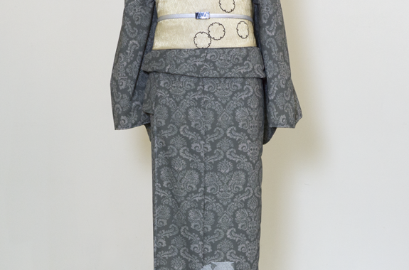 袷着物（Woolly　cat（モスグリーン））　SAK-RMK161009b