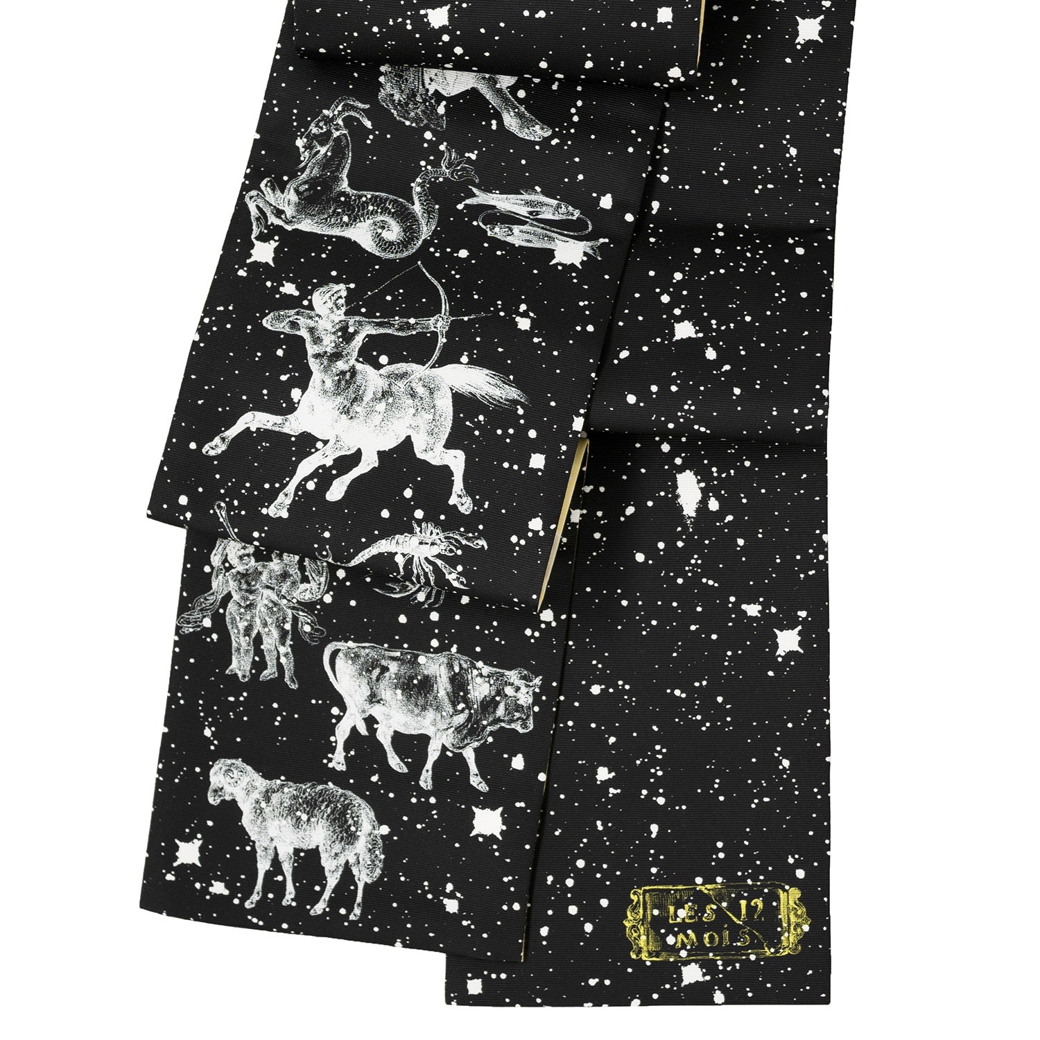 即納品　半幅帯（プラネタリウム（黒））　SAK-HNOP200402