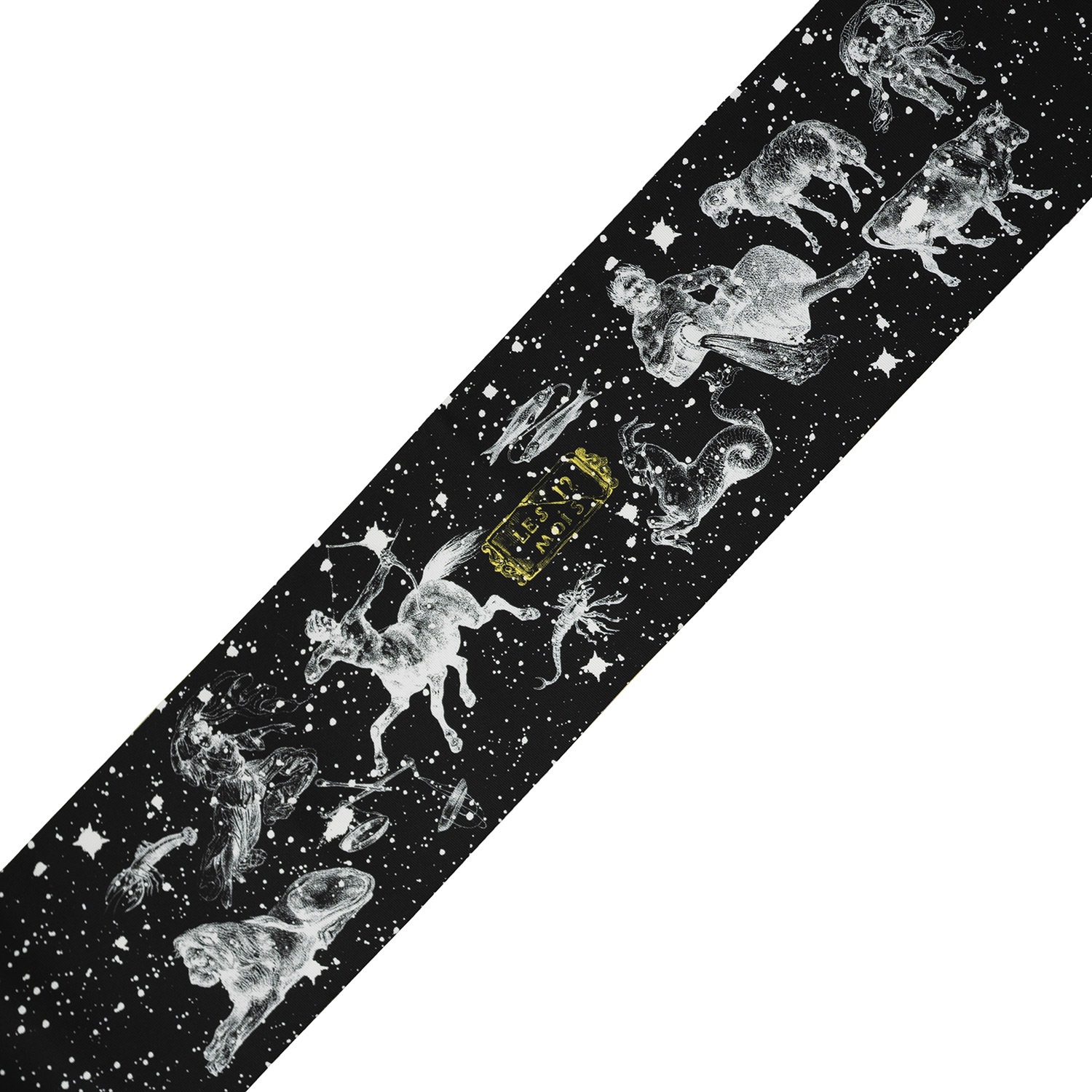 即納品　半幅帯（プラネタリウム（黒））　SAK-HNOP200402