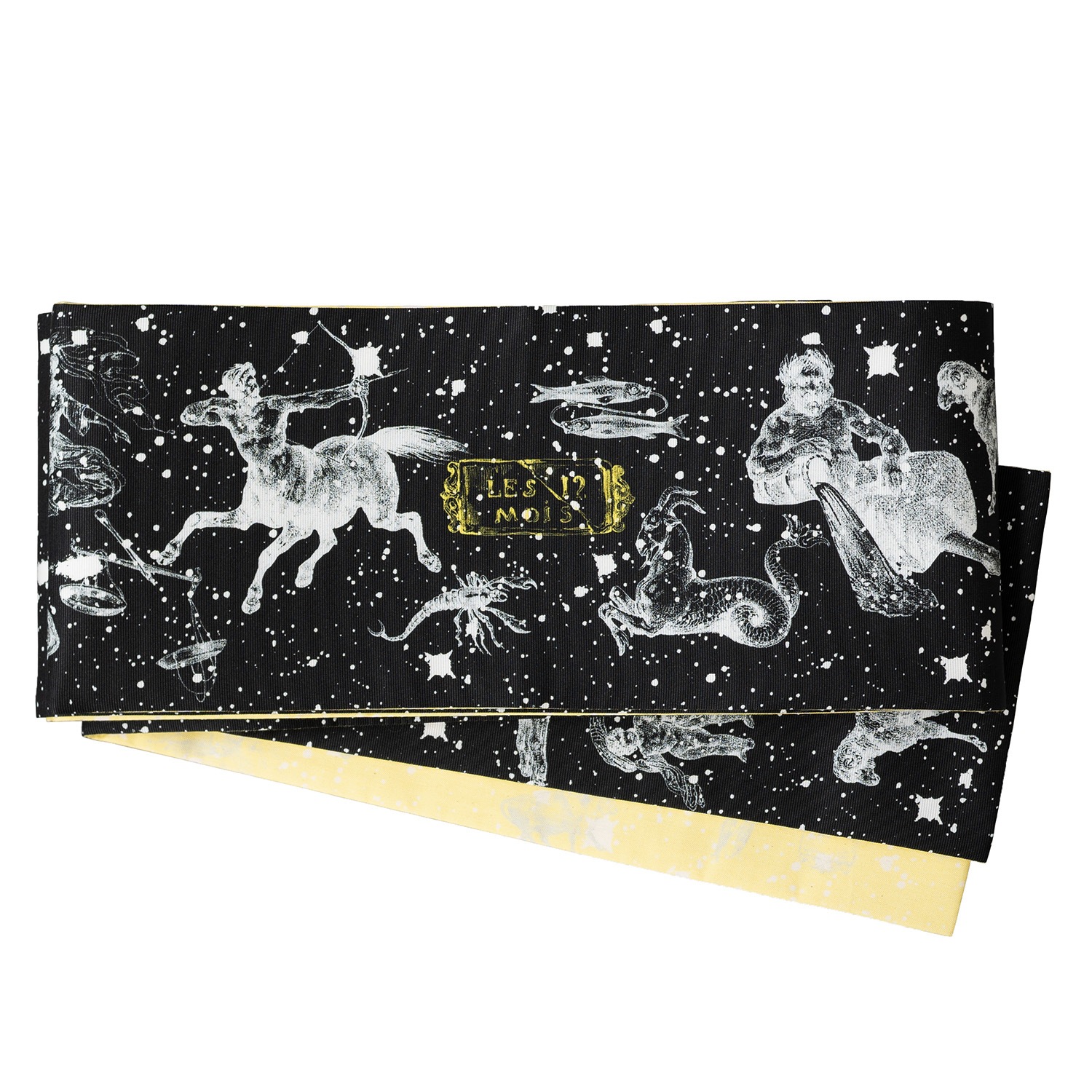 即納品　半幅帯（プラネタリウム（黒））　SAK-HNOP200402