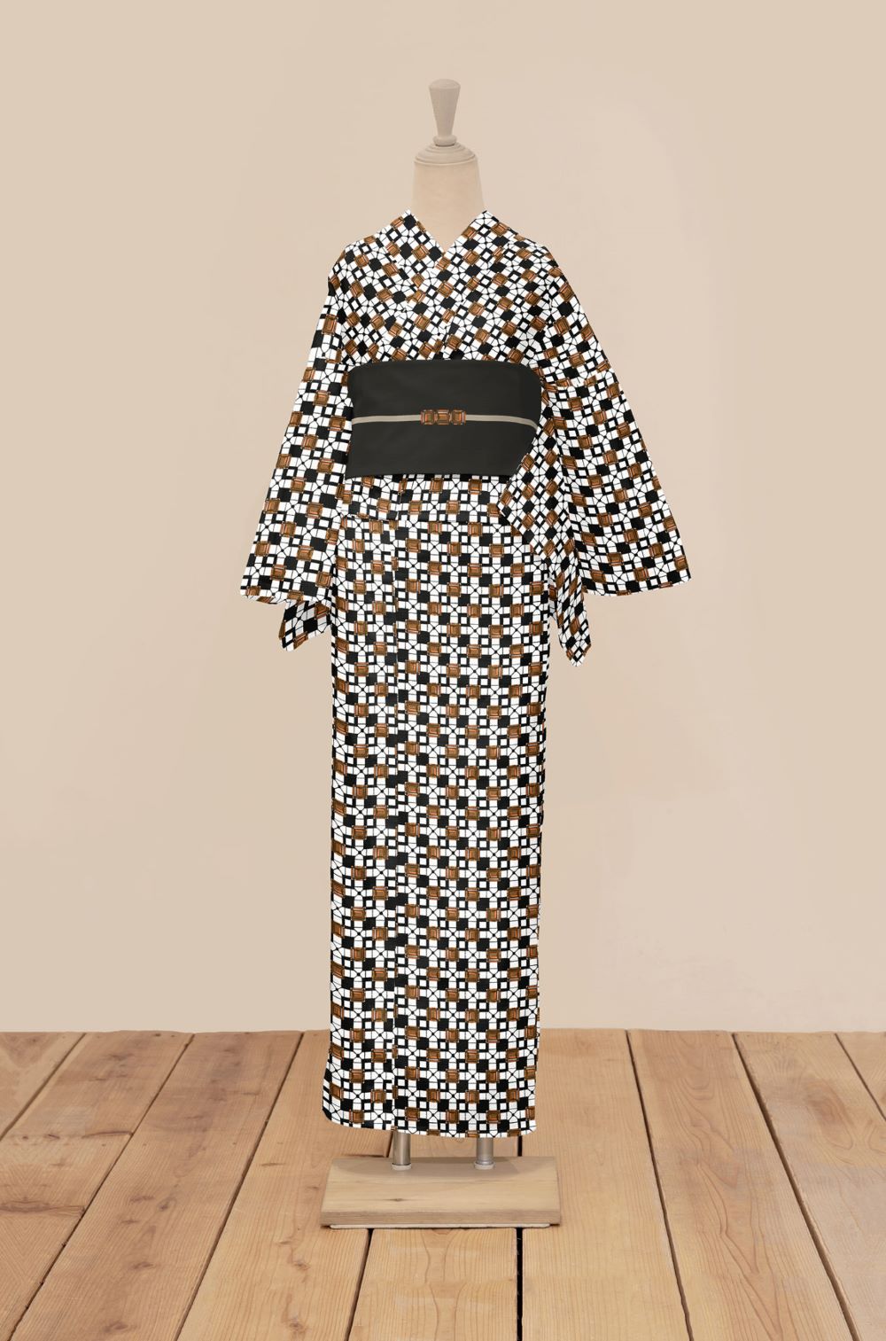 即納品　半幅帯（トパーズ）　SAK-HNOP210425