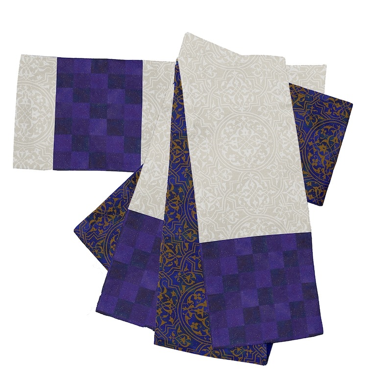 即納品　半幅帯（ラピスラズリ）　SAK-HNOP210426