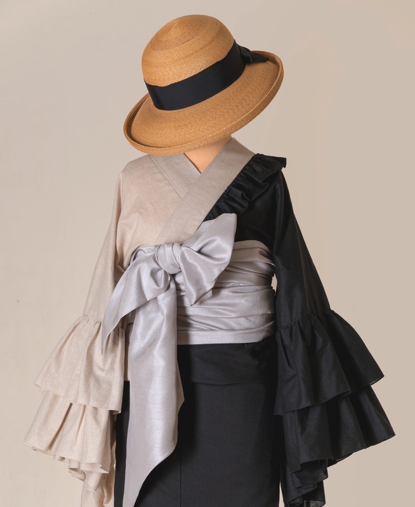 SAK-KMDF20220630 ダブルフリル着物（バイカラー）