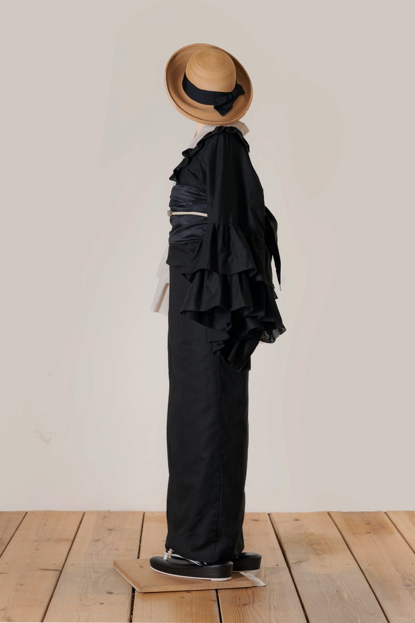 SAK-KMDF20220630 ダブルフリル着物（バイカラー）