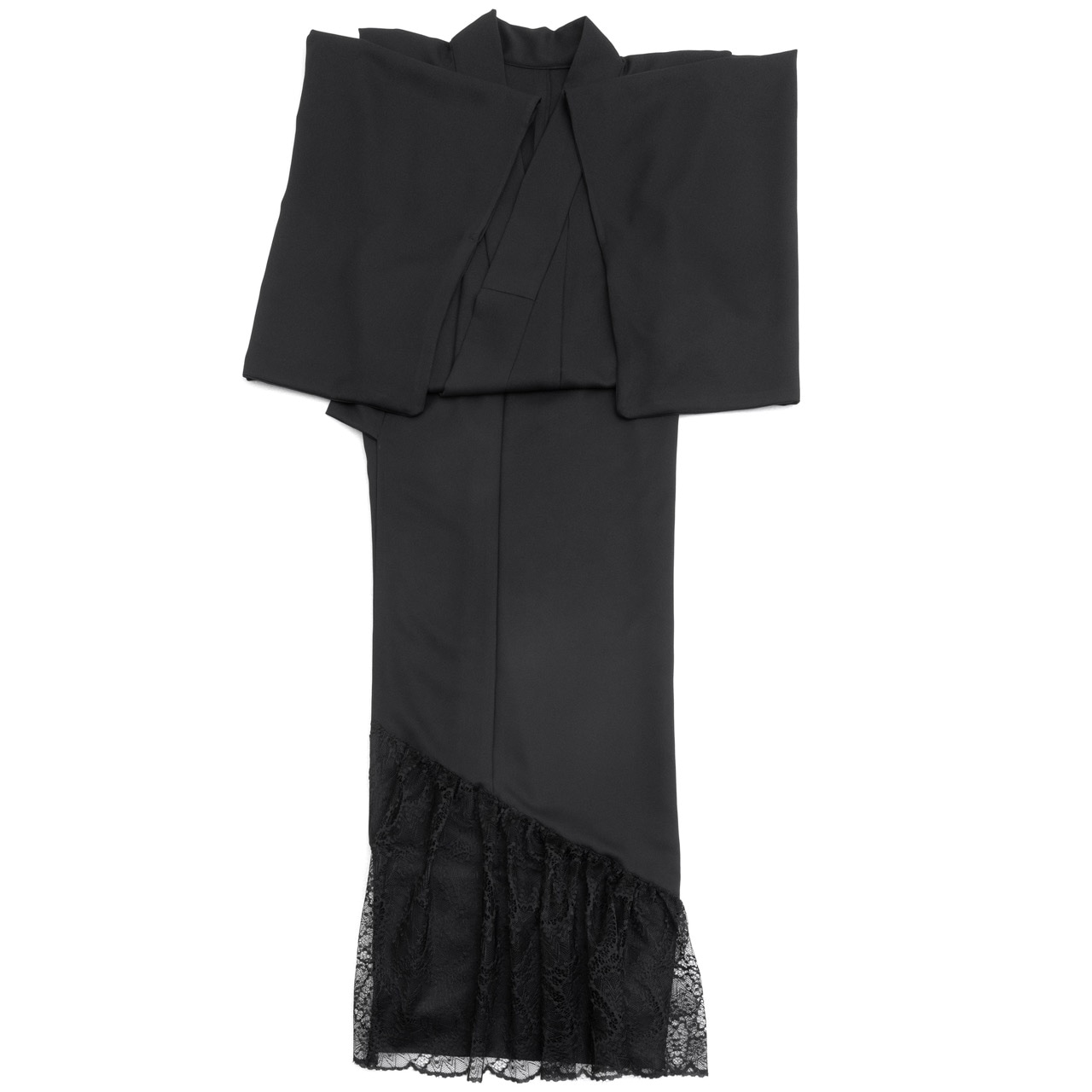 レースアクセサリー着物(ブラック)SAK-KMLA20251011
