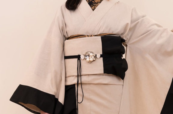 フリルリバーシブル袋帯（バイカラー）　SAK-OFF210112