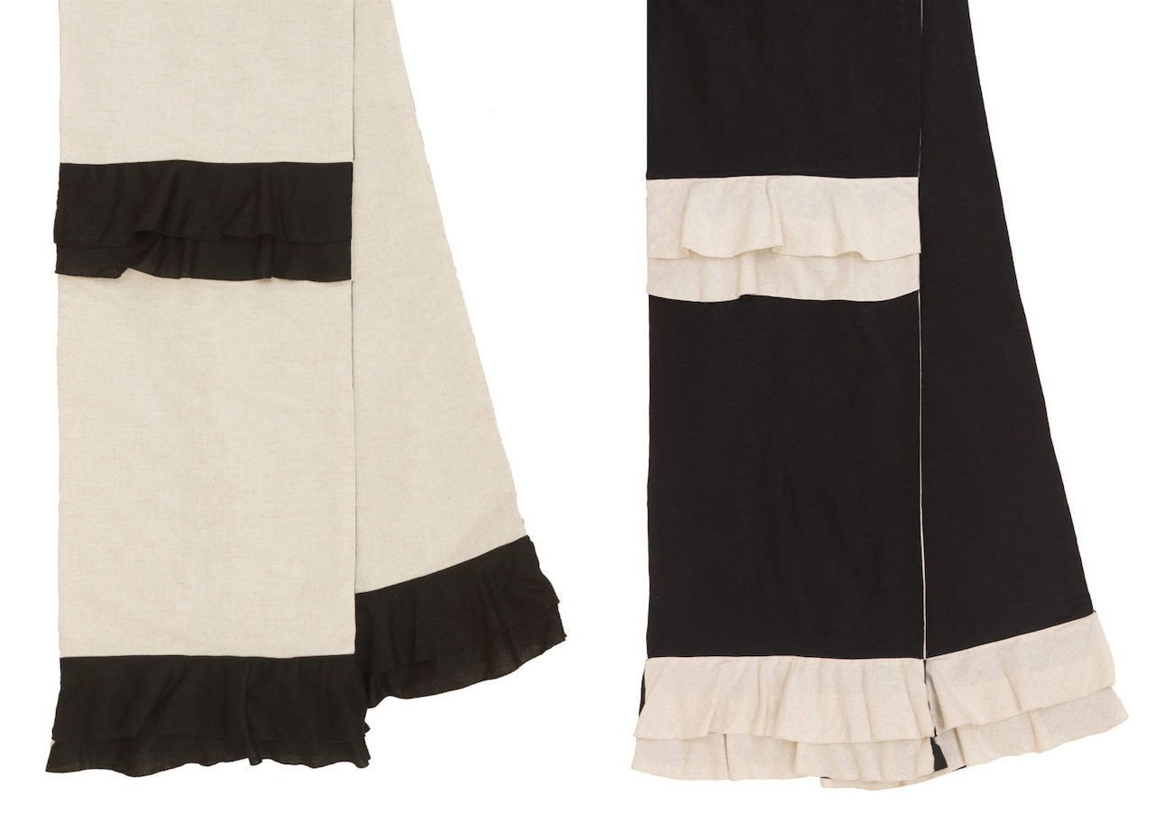 フリルリバーシブル袋帯（バイカラー）　SAK-OFF210112