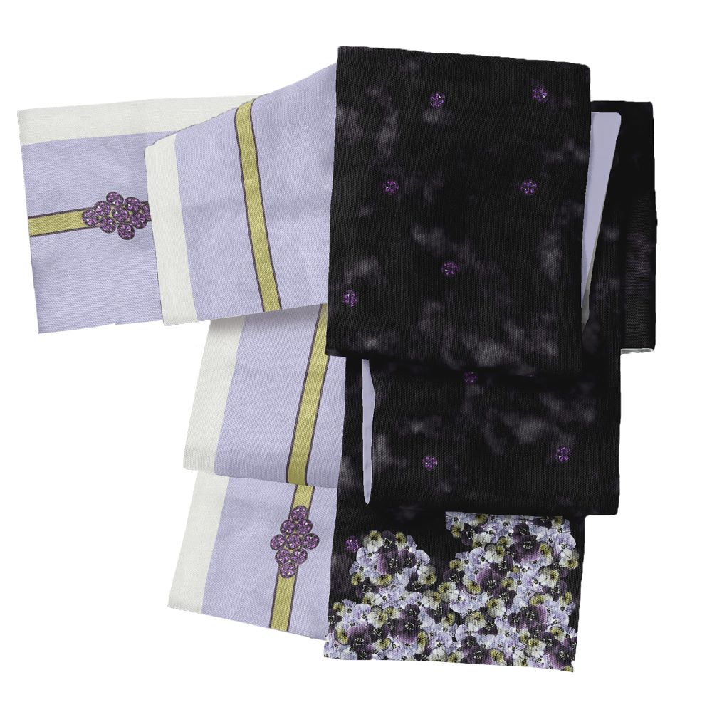 即納品 半幅帯(アメシスト) SAK-HNOP210416