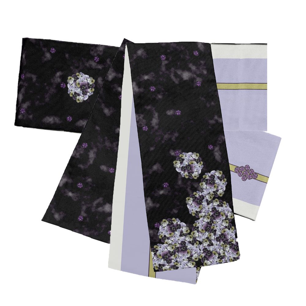 即納品 半幅帯(アメシスト) SAK-HNOP210416