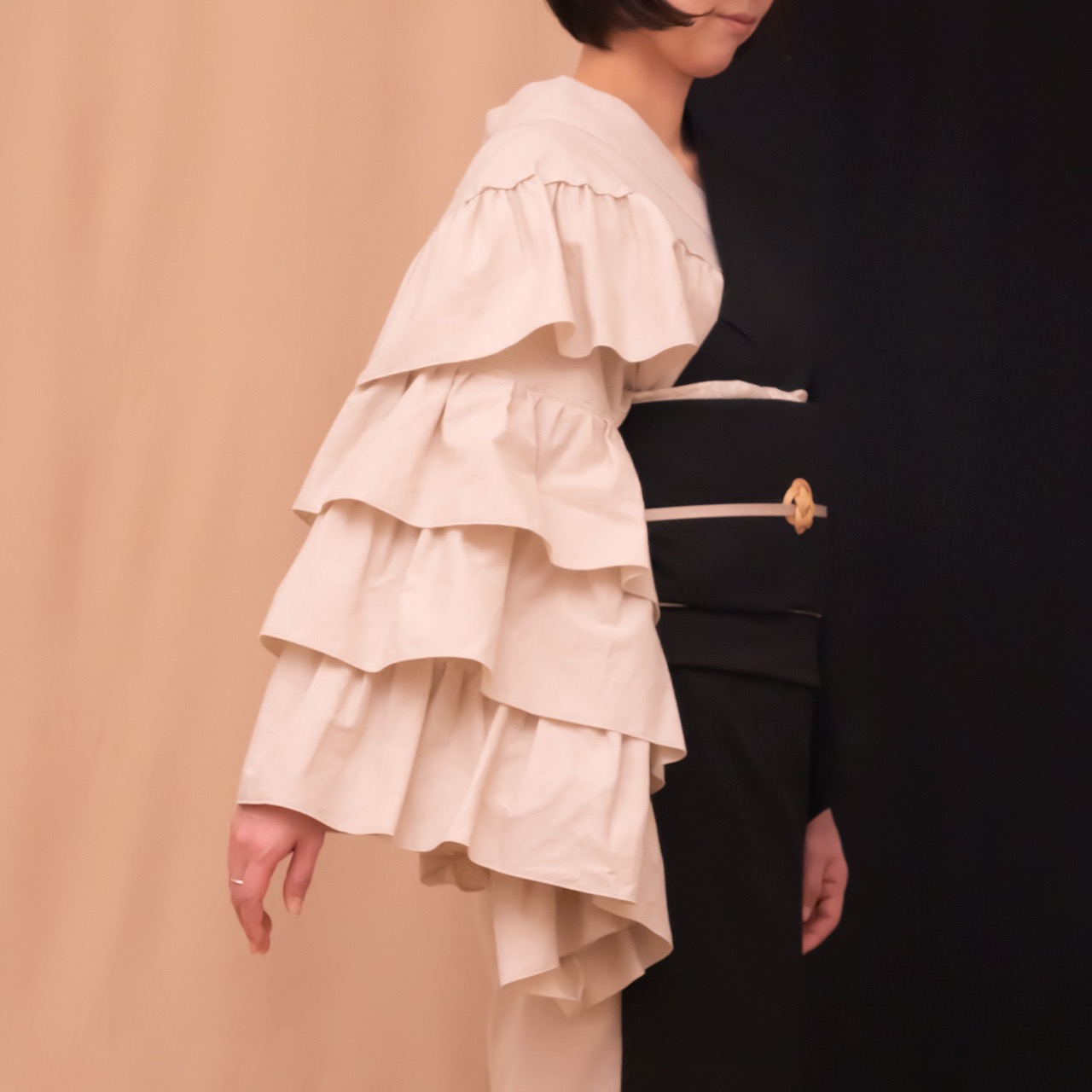 a*e様 ゴフクヤサンドットコム　さく研究所　片袖フリル着物 有）ゴフクヤサン・ドットコム على X: 