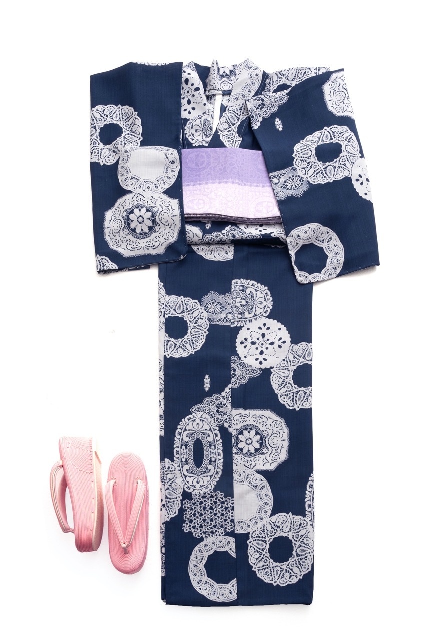 コード刺繍草履(サクラ) SAK-ks-08-m-sa