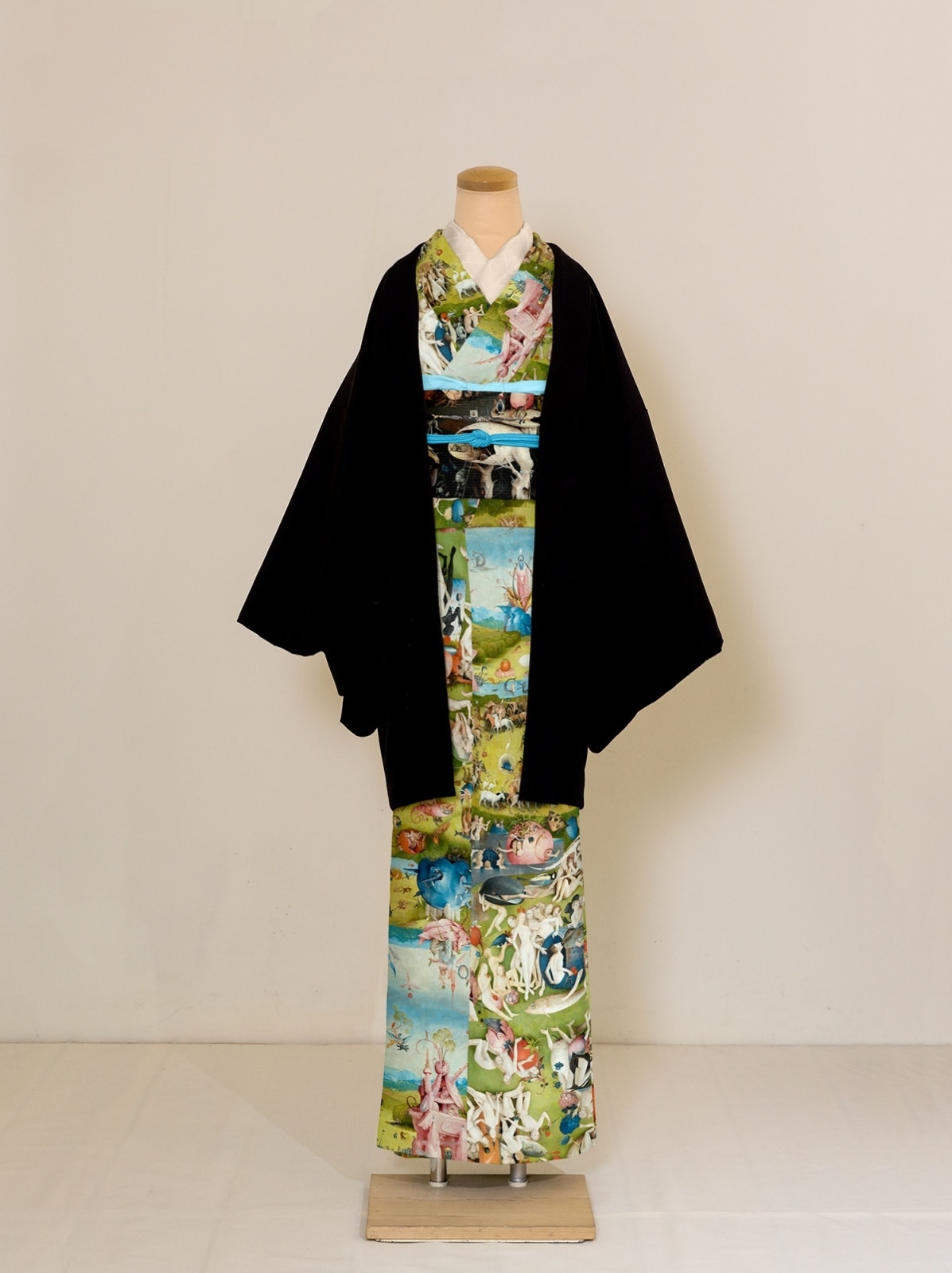 ゴフクヤサンドットコム 縦模様のデニム着物　身幅ゆったりめ ゴフクヤサンドットコム 縦模様のデニム着物 身幅ゆったりめ