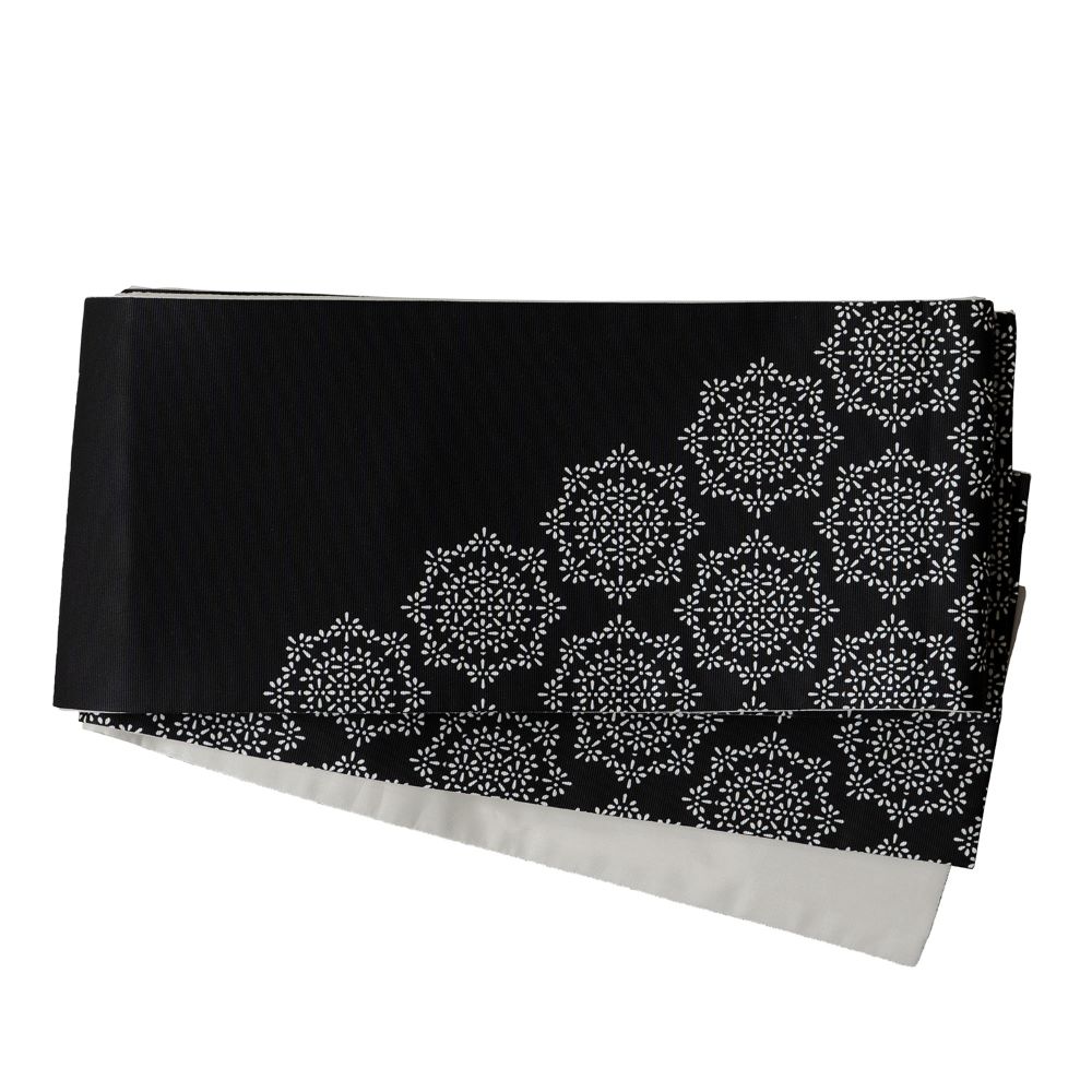 即納品　半幅帯（サンキャッチャー（ブラック））　SAK-HNOP190409