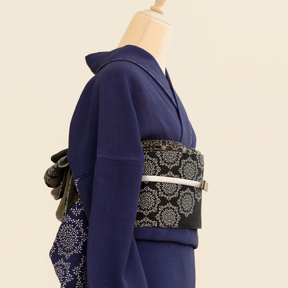 即納品　半幅帯（サンキャッチャー（ブラック））　SAK-HNOP190409