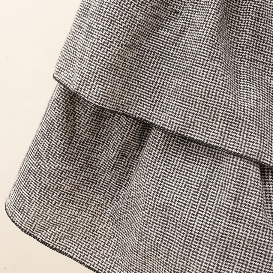 SAK-KMDF20241114 ダブルフリル着物（千鳥格子） | さく研究所