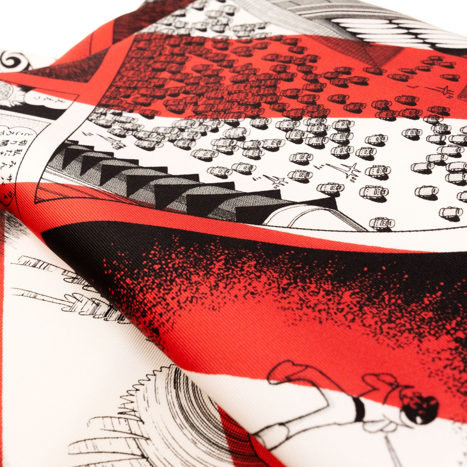 火の鳥名古屋帯 赤斜めストライプ | 火の鳥 きもの 帯 | ゴフクヤサン