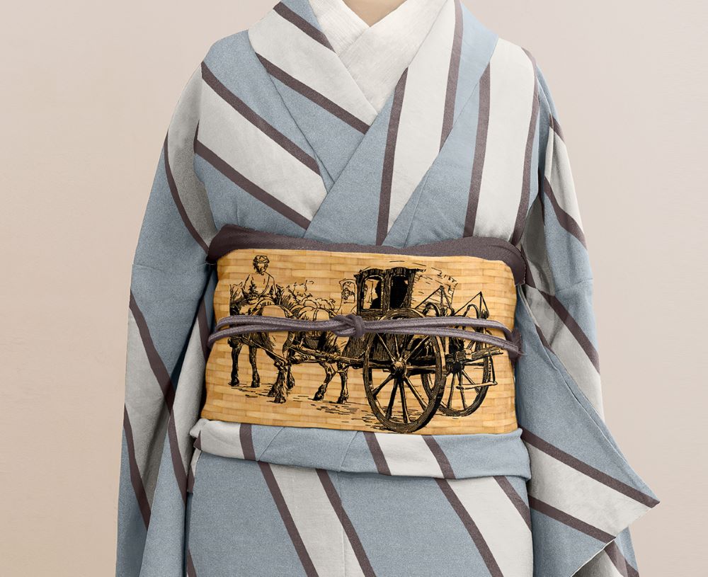 染織iwasaki 半幅帯 黄色 グレー 染織iwasaki 半幅帯 黄色 グレー 染織iwasaki 半幅帯 黄色 グレー