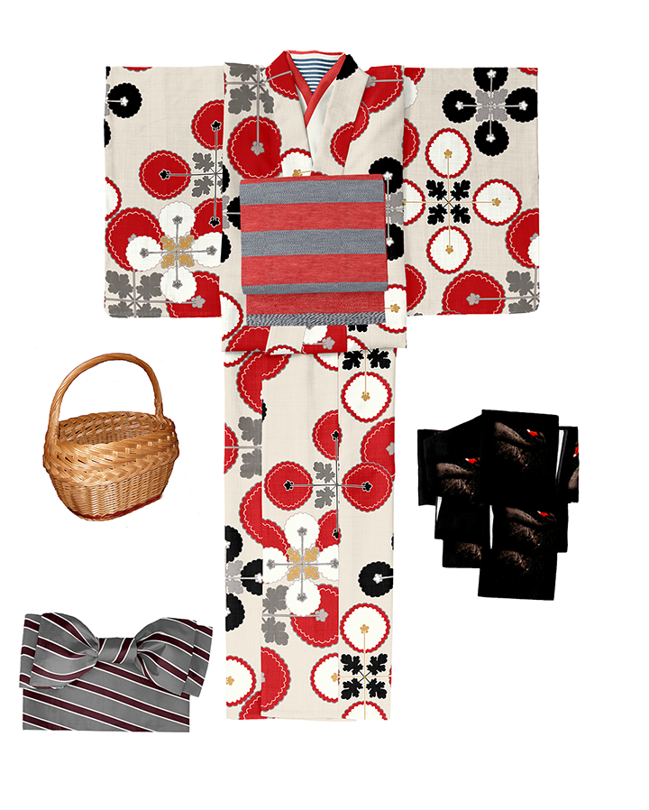 さくオリジナル柄半衿　SAK-HE004a