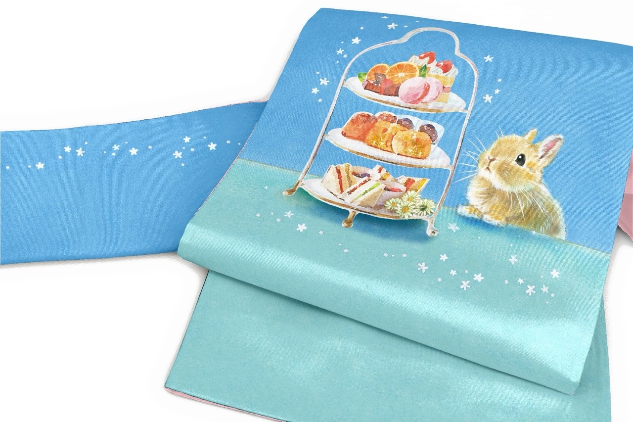 京袋帯　lapin24042102　アフタヌーンティー