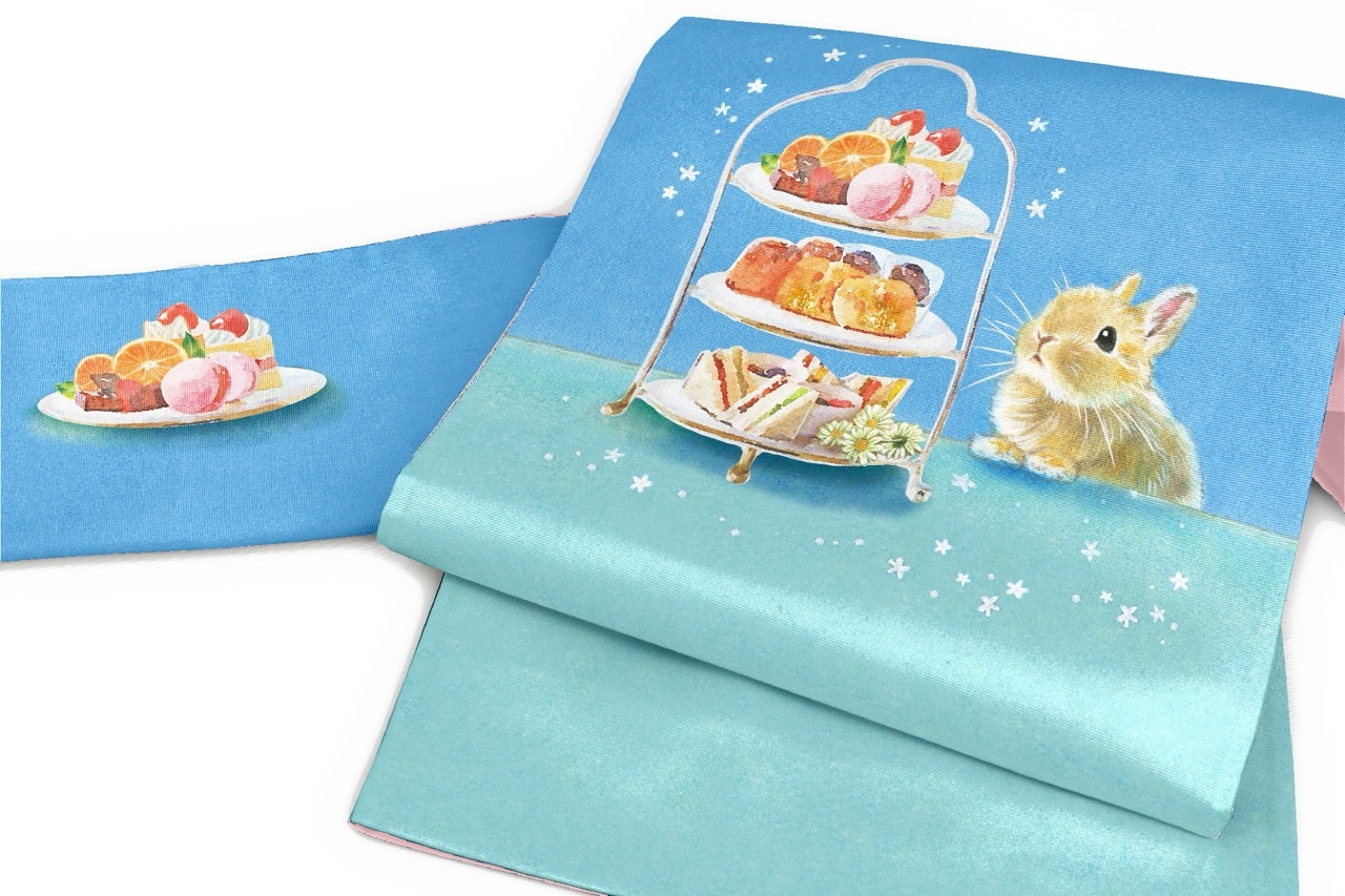 京袋帯　lapin24042102　アフタヌーンティー